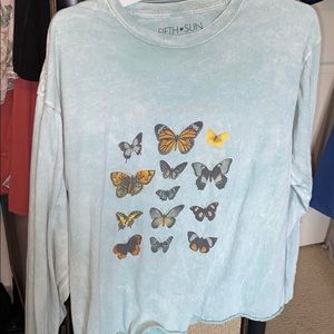 Butterfly vintage long sleeve